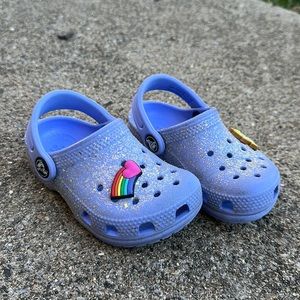 CROCS lavender glitter